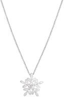 dtja snowflake necklace sterling adjustable logo