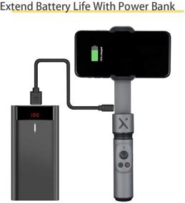 img 2 attached to 📸 ZHIYUN Smooth X Gimbal Stabilizer with Foldable Selfie Stick for Smartphone – Extendable Handheld Gimbal for iPhone and Android, Ideal for YouTube Vlogging, Live Video, Face Tracking, Gesture Control, Zoom – Includes Tripod, Case, and Available in Gray