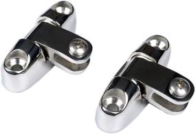 img 1 attached to 🔗 High-Quality Thorn Boat Bimini Top Deck Hinge Swivel Mount - Stainless Steel Pack of 2