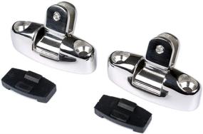 img 2 attached to 🔗 High-Quality Thorn Boat Bimini Top Deck Hinge Swivel Mount - Stainless Steel Pack of 2