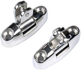 img 3 attached to 🔗 High-Quality Thorn Boat Bimini Top Deck Hinge Swivel Mount - Stainless Steel Pack of 2