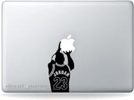 premium jordan sticker decal for macbook air, pro - compatible with all models logo