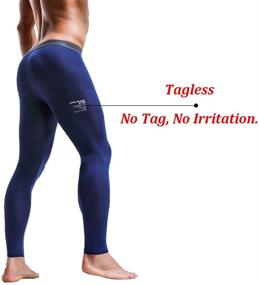 img 2 attached to Ouruikia Thermal Underwear Lightweight Separate Sports & Fitness and Cycling