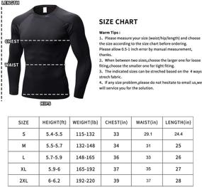 img 1 attached to Compression Athletic Workout Undershirts Baselayers Men's Clothing
