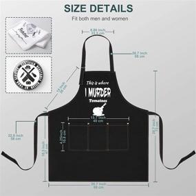 img 3 attached to Funny Aprons with Towel: Perfect Cooking Gifts for Men, Christmas, Thanksgiving, Birthday - Husband, Dad, Boyfriend, Wife, Mom