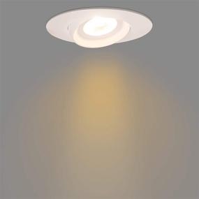 img 3 attached to 🔦 GetInLight 4 Inch LED Recessed Lighting, Swivel and Dimmable Round Ceiling Panel, Junction Box Included, Soft White 3000K, 12W (60W Equivalent), 780lm, White Finished, cETLus Listed, IN-0303-5-WH-30