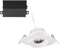 🔦 getinlight 4 inch led recessed lighting, swivel and dimmable round ceiling panel, junction box included, soft white 3000k, 12w (60w equivalent), 780lm, white finished, cetlus listed, in-0303-5-wh-30 логотип