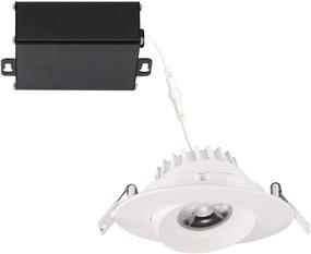 img 4 attached to 🔦 GetInLight 4 Inch LED Recessed Lighting, Swivel and Dimmable Round Ceiling Panel, Junction Box Included, Soft White 3000K, 12W (60W Equivalent), 780lm, White Finished, cETLus Listed, IN-0303-5-WH-30