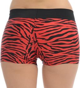 img 1 attached to Anza Girls Activewear Zebra Printed Dance Booty Shorts: Fashionable & Functional Performance Shorts for Young Dancers