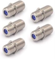 🔌 vce 3ghz f type rg6 coax cable female to female connector - rf coaxial cable extension adapter for antenna plug - pack of 5 logo