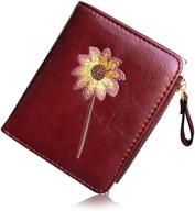 pofee womens wallet compact bifold women's handbags & wallets logo