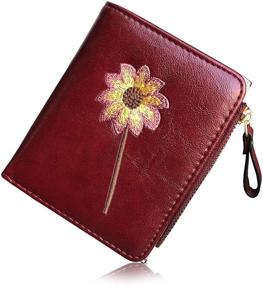 img 4 attached to Pofee Womens Wallet Compact Bifold Women's Handbags & Wallets