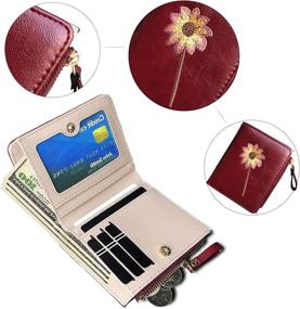 img 2 attached to Pofee Womens Wallet Compact Bifold Women's Handbags & Wallets