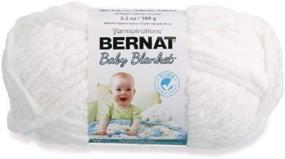 img 2 attached to 🍼 Bernat Baby Blanket Yarn (3-Pack) in White - Soft and Cozy for Baby Projects