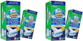 img 1 attached to 🧼 (2 Pack) Scrubbing Bubbles, Fresh Brush HEAVY DUTY Refills, 8 count each, (Set of 2)