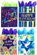 hanukkah celebration tissue paper - happy gift logo