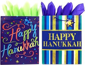 img 3 attached to Hanukkah Celebration Tissue Paper - Happy Gift