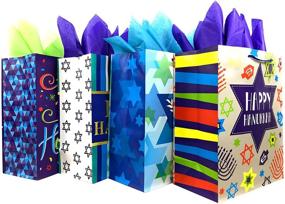 img 1 attached to Hanukkah Celebration Tissue Paper - Happy Gift