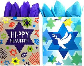 img 2 attached to Hanukkah Celebration Tissue Paper - Happy Gift