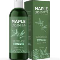🌿 natural essential oils deep cleansing shampoo for oily hair and scalp care - degreasing and clarifying formula for greasy hair and build up removal logo