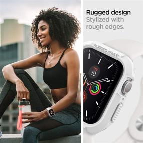 img 2 attached to 🔳 Чехол Spigen Rugged Armor для Apple Watch 40 мм, серия 6/SE/5/4 - Белый