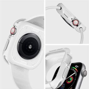 img 3 attached to 🔳 Чехол Spigen Rugged Armor для Apple Watch 40 мм, серия 6/SE/5/4 - Белый