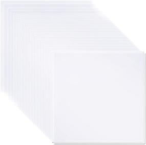 img 4 attached to 🎨 Premium 6 mil Mylar Sheets - 36 Pieces of Clear Stencil Material for Professional Stencil Making, 12x12 inch Square Templates