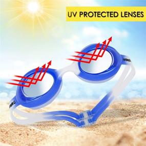 img 1 attached to 🏊 Splaqua Kids Swim Goggles - UV Protection, Anti-Fog Lens & Adjustable Strap