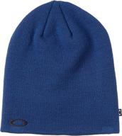 oakley fine knit beanie blackout outdoor recreation logo