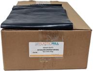 🗑️ plasticmill 42 gallon contractor bags: black, heavy duty, large size, 25 bags - buy now! logo