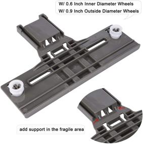 img 2 attached to [UPGRADED] Dishwasher Upper Rack Parts 6 Pack: W10350376 Top Rack Adjuster, W10195839 Adjuster, and W10195840 Positioner – Compatible with Whirlpool Kenmore Elite 665 Dishwasher, W10350374