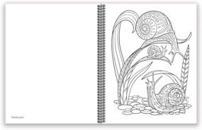 img 2 attached to Relaxing Coloring Book: Garden Paths & Forest Trails · Nature-Inspired Drawings of Plants & Animals for Stress Relief and Creativity · Large Sidebound (8.5 x 11 inches)