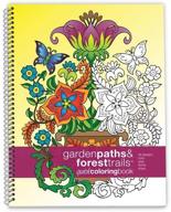 relaxing coloring book: garden paths & forest trails · nature-inspired drawings of plants & animals for stress relief and creativity · large sidebound (8.5 x 11 inches) logo