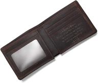 🎁 customizable engraved leather men's accessories for boyfriend, girlfriend - wallets, card cases & money organizers logo