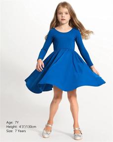 img 2 attached to 👗 STELLE Toddler Casual Twirly Sleeve Girls' Clothing