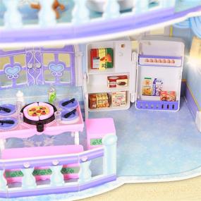 img 1 attached to 🏠 Two-Story Playhouse with Furniture Accessories - Dollhouse