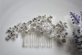 img 2 attached to Bridal Hair Accessories Rhinestone Bridesmaid