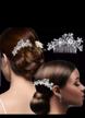 bridal hair accessories rhinestone bridesmaid logo