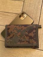 🦎 chameleon velcro trifold men's wallet: a versatile solution for men's accessories, wallets, card cases & money organizers logo