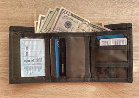 img 1 attached to 🦎 CHAMELEON Velcro Trifold Men's Wallet: A Versatile Solution for Men's Accessories, Wallets, Card Cases & Money Organizers