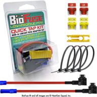 🚗 enhance your car's electrical system with biofuse 12v low profile mini att quick tap kit: 2 add-a-circuit car fuse tap adapters, 2 each (10a 20a) lp-mini blade fuses, 4 zip ties + fuse puller logo