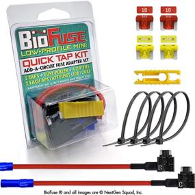 img 4 attached to 🚗 Enhance Your Car's Electrical System with BioFuse 12V Low Profile Mini ATT QUICK TAP KIT: 2 Add-A-Circuit Car Fuse Tap Adapters, 2 each (10A 20A) LP-Mini Blade Fuses, 4 Zip Ties + Fuse Puller