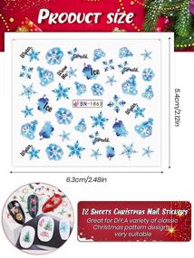img 3 attached to Christmas Lorvain Self Adhesive Snowflakes Decoration