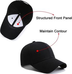 img 2 attached to 🧢 PFFY 2 Packs Baseball Cap Golf Dad Hat: Stylish Unisex Headwear for Men and Women