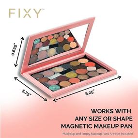 img 2 attached to 💄 Organize and Customize Your Makeup Collection with FIXY Empty Magnetic Makeup Palette - A Perfect Travel Makeup Organizer with Mirror