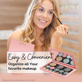 img 3 attached to 💄 Organize and Customize Your Makeup Collection with FIXY Empty Magnetic Makeup Palette - A Perfect Travel Makeup Organizer with Mirror