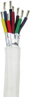 📡 high-grade 20/8 awg round signal tinned copper marine wire - grade 8 shielded cable - white jacket, multicolor insulation - made in usa логотип