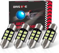 brishine de3175 led bulbs – super bright ice blue 2835 chipsets, canbus error free – 31mm 1.25” festoon de3021 de3022 3175 6428 led bulbs for car dome, map, door, courtesy & license plate lights (pack of 4) logo