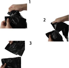 img 2 attached to 🗑️ Nicesh Small Trash Bags 4 Gallon: Affordable 150 Pack in Black, Clear, and White