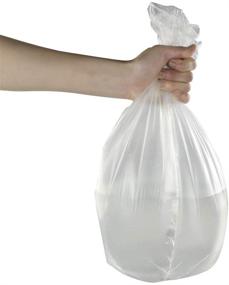 img 3 attached to 🗑️ Nicesh Small Trash Bags 4 Gallon: Affordable 150 Pack in Black, Clear, and White